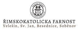 Logo Farní kostel sv. Václava (Velešín) - Římskokatolické farnosti Velešín, Besednice, Soběnov, Svatý Jan nad Malší